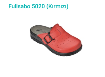 Fullsabo 5020 (Kırmızı Sabo Terlik)